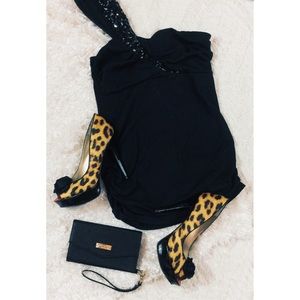 Kate Spade Saffiano Leather Wristlet Clutch Black